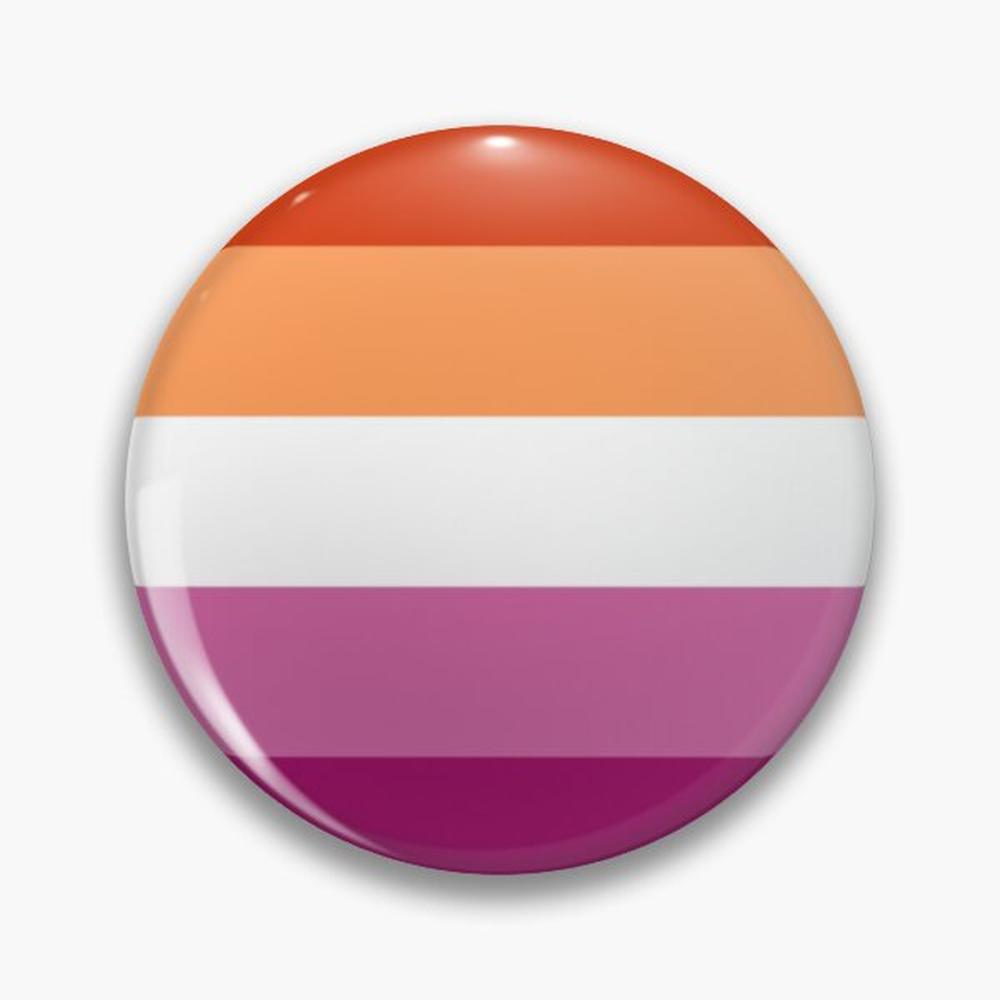 Lesbian Pride Flag Pin Buttons - Ethnic Modern Fashion ulasan dan harga
