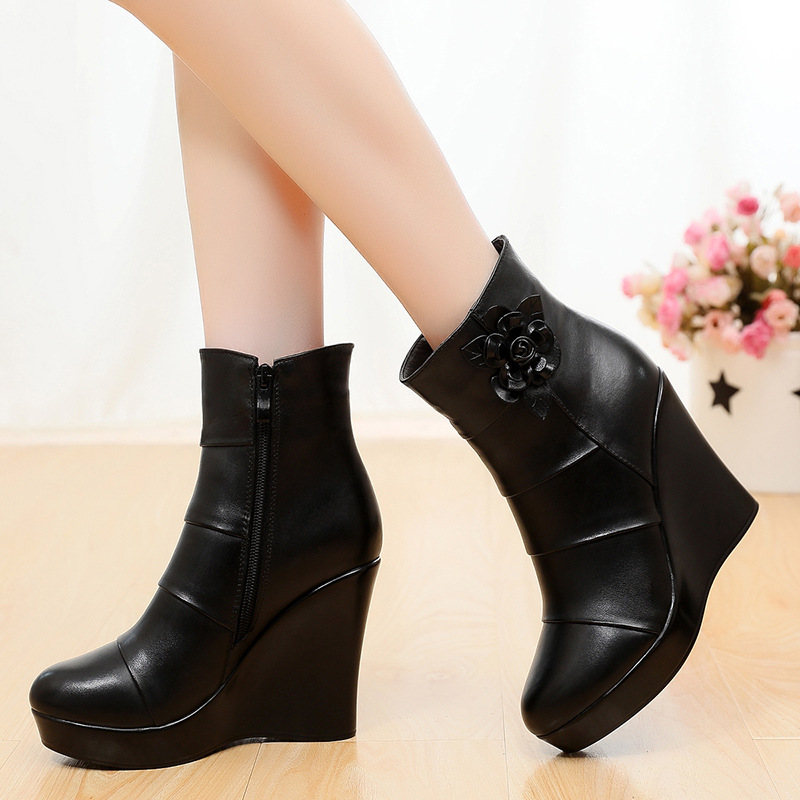 33-41 Plush Women's High Boots - Ethnic Fashion Women ulasan dan harga