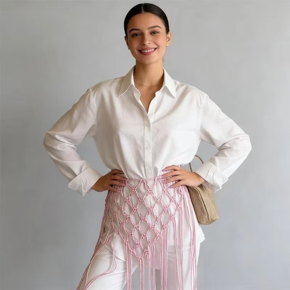 Fashion Bohemian Netted Fringe - Ethnic Fashion Design ulasan dan harga