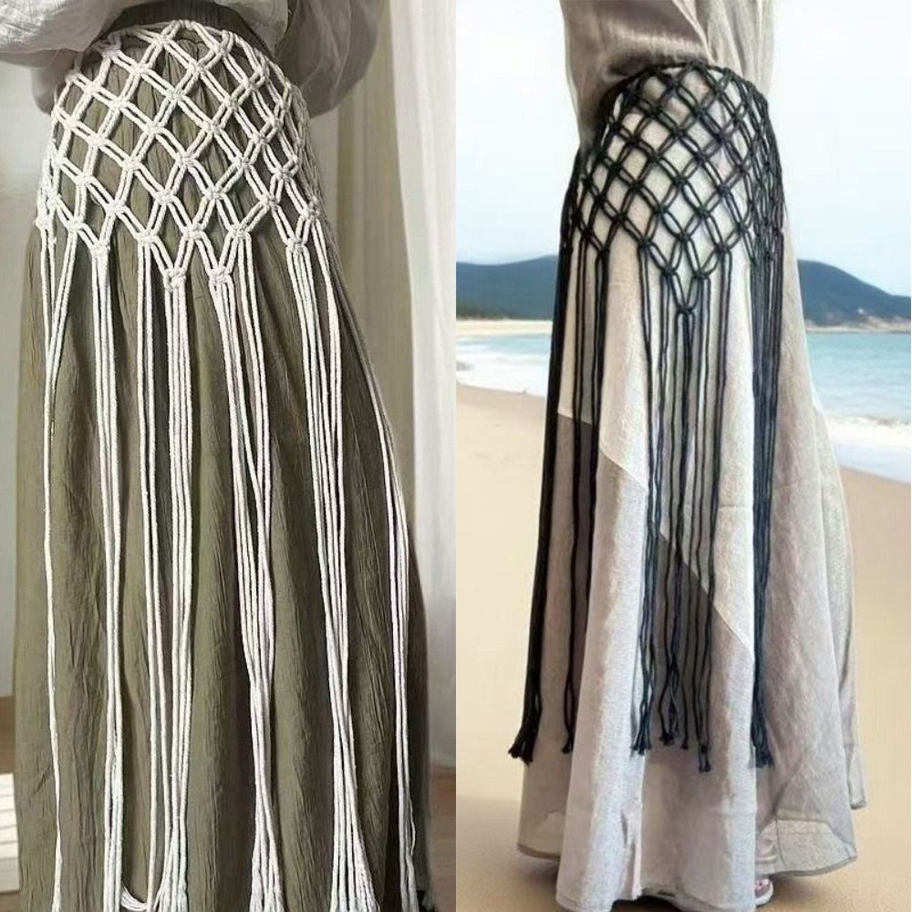 Fashion Bohemian Netted Fringe - Ethnic Fashion Design ulasan dan harga