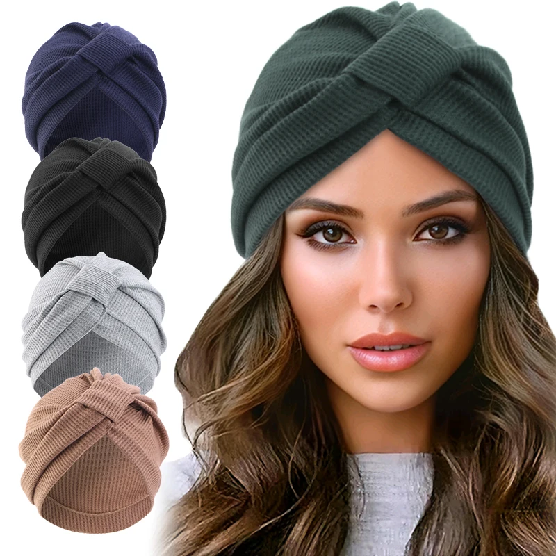 Women's Cotton Waffle Headscar - Ethnic Fashion India ulasan dan harga