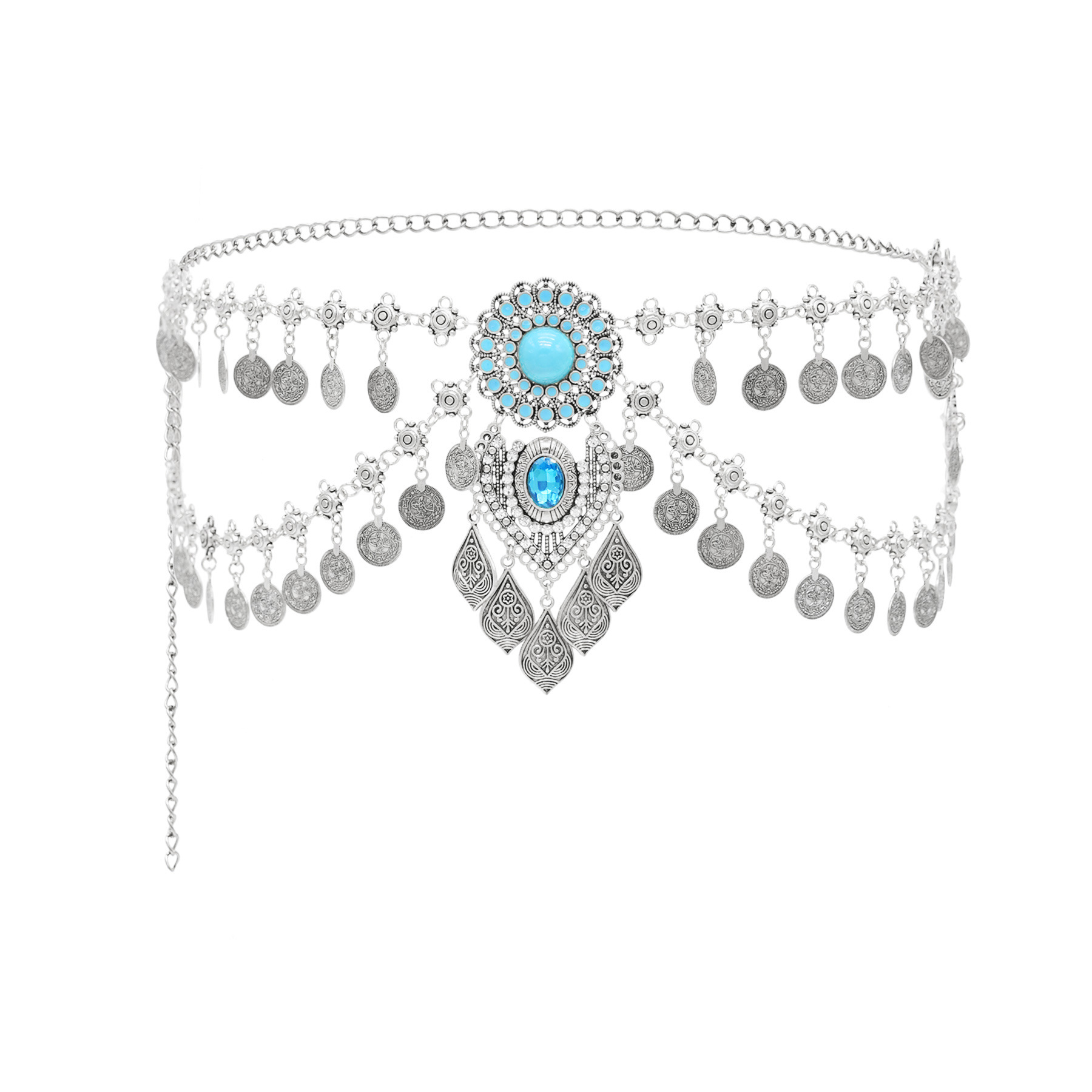 New Bohemian Coin Tassels Faux - Ethnic Fashion Co In ulasan dan harga